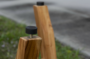 Homeroots 18" Teak Rectangular Shower Outdoor Bench With Shelf In Natural Finish  Wood 376745