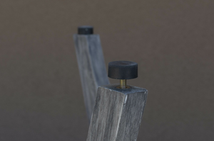 Homeroots 18" X 18" Antiqued Gray Solid Wood Shower Bench  Teak 376758