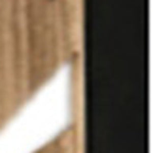 Homeroots 3 Panel Room Divider With Tropical Leaf Design  Paulownia Wood 376792