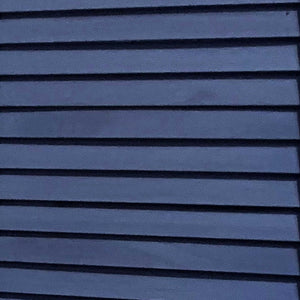 Homeroots 3 Panel Dark Blue Shutter Screen Room Divider  Paulownia Wood 376803