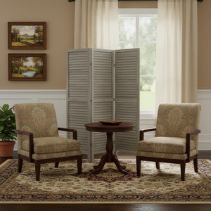 HomeRoots 3 Panel Grey Shutter Screen Room Divider – Stylish Privacy Solution & Versatile Accent for Any Space 376804