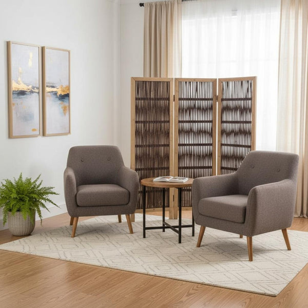 HomeRoots 3 Panel Kirkwood Room Divider - Elegant Branch Design for Stylish Space Separation & Decor 376806