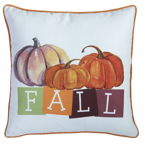 Homeroots Set Of Four 18" Orange Plaid And Pumpkin Throw Pillow Covers   376866