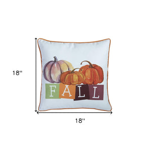 Homeroots Set Of Four 18" Orange Plaid And Pumpkin Throw Pillow Covers   376866