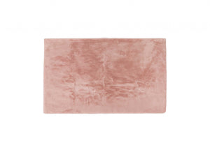 Homeroots Luxe Faux Rabbit Fur Rectangular Rug 3' X 5'   - Blush Pink Blush Pink Acrylic 376912