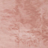 Homeroots Luxe Faux Rabbit Fur Rectangular Rug 3' X 5'   - Blush Pink Blush Pink Acrylic 376912