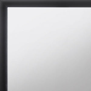 HomeRoots 35" Black Square Wood Framed Mirror – Modern Design for Dresser, Bedroom, or Office Décor Upgrade 376946