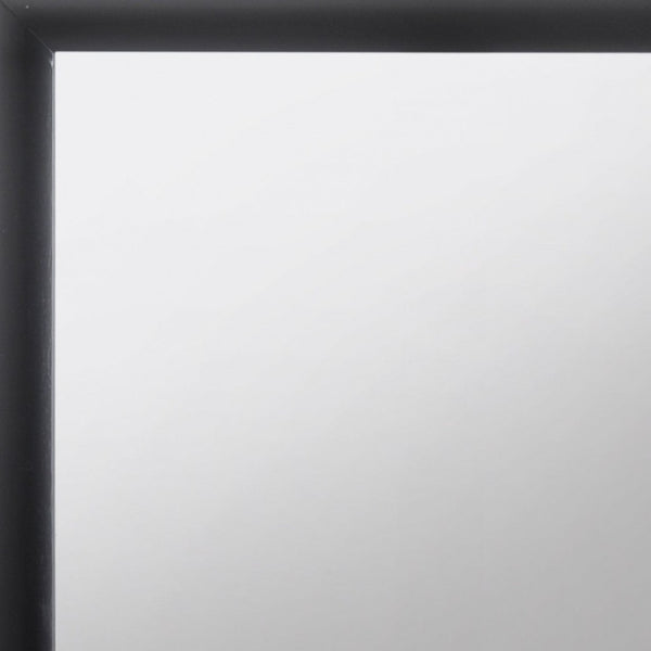 HomeRoots 35" Black Square Wood Framed Mirror – Modern Design for Dresser, Bedroom, or Office Décor Upgrade 376946