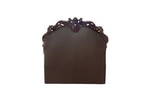 Homeroots Dark Brown And Cherry Blossom Pink Tufted Upholstered Faux Leather No Bed  Wood 376957