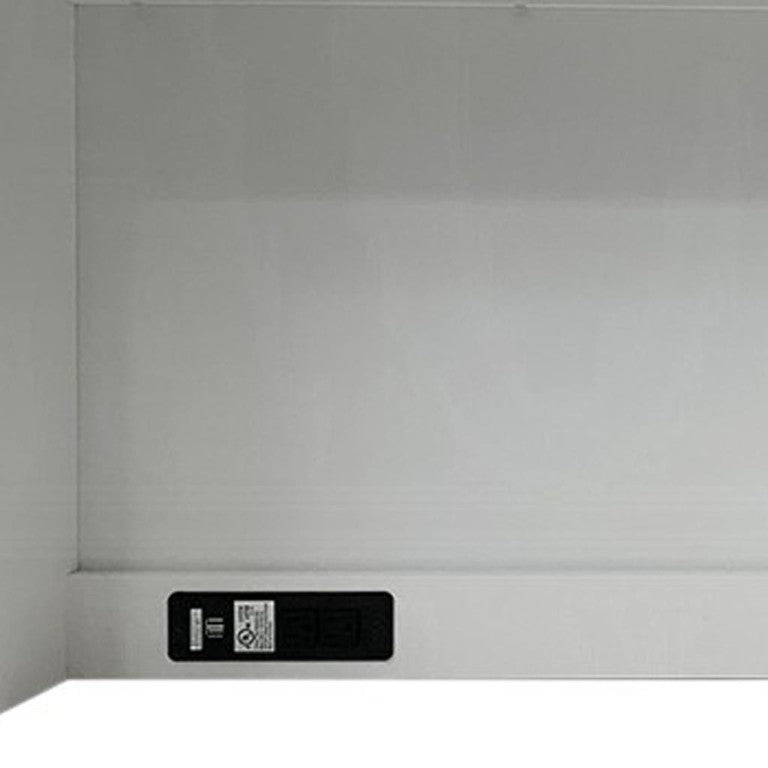 White Wood Computer Hutch with Built-in Storage Shelf and Organizer Drawer