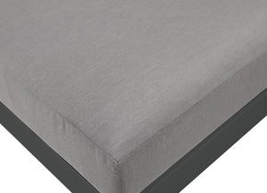 Meridian Furniture Nizuc 12 Piece Modular Outdoor Sectional with Aluminum Frame and All Weather Fabric 376Grey-Sec12A