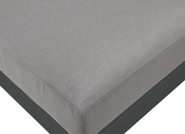 Meridian Furniture Nizuc 12 Piece Modular Outdoor Sectional with Aluminum Frame and All Weather Fabric 376Grey-Sec12A
