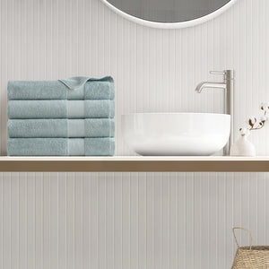 JLA Home Comfort Spaces - 500GSM Plush Turkish Towel Set — 100% Long-Fiber Cotton, Oeko-Tex, Ultra-Absorbent & Quick-Dry Luxury AM73-0234