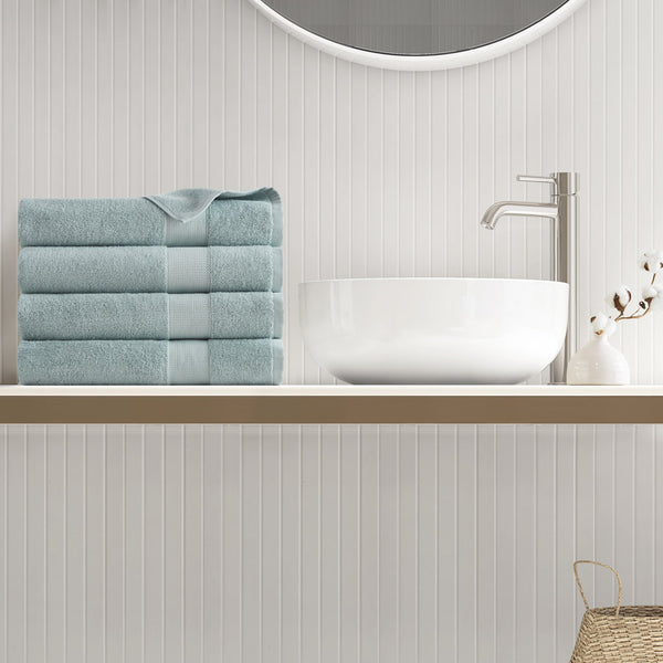 JLA Home Comfort Spaces - 500GSM Plush Turkish Towel Set — 100% Long-Fiber Cotton, Oeko-Tex, Ultra-Absorbent & Quick-Dry Luxury AM73-0234