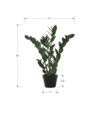 English Elm Artificial Plant - 29" Tall Lifelike Zz Tree With Real-Touch Leaves For Effortless Indoor Elegance B2710P220020