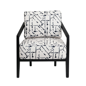 Crestview Collection Transitional Modern Accent Chair - Stylish Comfort With Abstract Design, No Assembly Required! Gray Polyester Cvfzr6149
