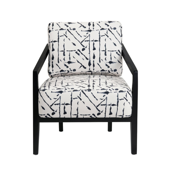 Crestview Collection Transitional Modern Accent Chair - Stylish Comfort With Abstract Design, No Assembly Required! Gray Polyester Cvfzr6149
