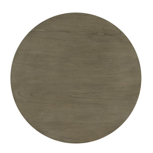 English Elm Rustic Round 48" Dining Table in Antique White & Greywash Finish – Farmhouse Chic, Seats 4, Durable B011P401436