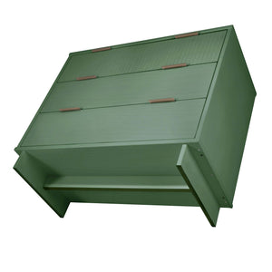 English Elm Granville Sage Green 38" Dresser - Chic 3-Drawer Storage With Gold Accents & Modern Elegance B365S00076