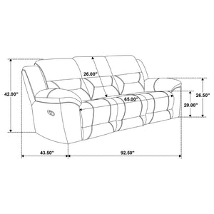 English Elm Chelan Plush Sofa and Loveseat Set with Sloped Arms for Contemporary Living Rooms B062S01730