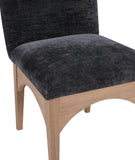 Waldorf Black Chenille Fabric Dining Chair 377Black-SC Meridian Furniture