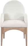 Waldorf Cream Chenille Fabric Dining Chair 377Cream-AC Meridian Furniture