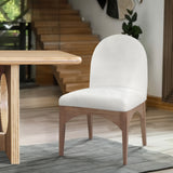 Waldorf Cream Chenille Fabric Dining Chair 377Cream-SC Meridian Furniture