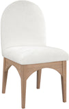 Waldorf Cream Chenille Fabric Dining Chair 377Cream-SC Meridian Furniture