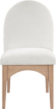 Waldorf Cream Chenille Fabric Dining Chair 377Cream-SC Meridian Furniture