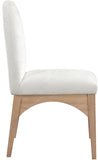 Waldorf Cream Chenille Fabric Dining Chair 377Cream-SC Meridian Furniture