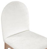 Waldorf Cream Chenille Fabric Dining Chair 377Cream-SC Meridian Furniture