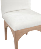Waldorf Cream Chenille Fabric Dining Chair 377Cream-SC Meridian Furniture