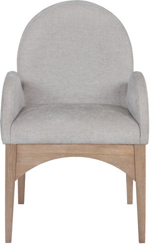 Waldorf Grey Chenille Fabric Dining Chair 377Grey-AC Meridian Furniture
