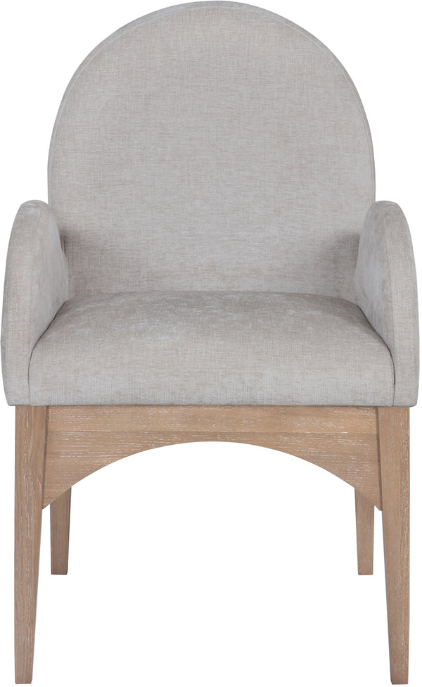 Waldorf Grey Chenille Fabric Dining Chair 377Grey-AC Meridian Furniture