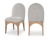 Waldorf Grey Chenille Fabric Dining Chair 377Grey-SC Meridian Furniture