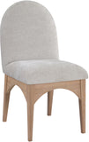 Waldorf Grey Chenille Fabric Dining Chair 377Grey-SC Meridian Furniture