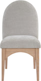 Waldorf Grey Chenille Fabric Dining Chair 377Grey-SC Meridian Furniture