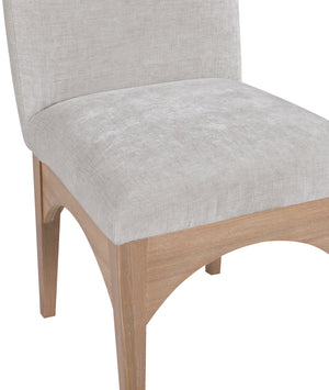 Waldorf Grey Chenille Fabric Dining Chair 377Grey-SC Meridian Furniture