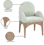 Waldorf Mint Chenille Fabric Dining Chair 377Mint-AC Meridian Furniture