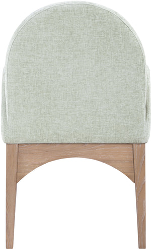 Waldorf Mint Chenille Fabric Dining Chair 377Mint-AC Meridian Furniture