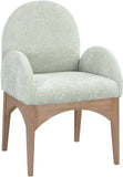 Waldorf Mint Chenille Fabric Dining Chair 377Mint-AC Meridian Furniture