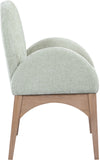 Waldorf Mint Chenille Fabric Dining Chair 377Mint-AC Meridian Furniture