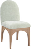 Waldorf Mint Chenille Fabric Dining Chair 377Mint-SC Meridian Furniture