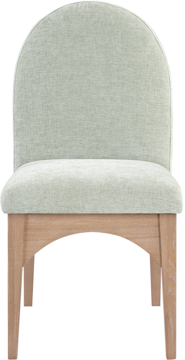 Waldorf Mint Chenille Fabric Dining Chair 377Mint-SC Meridian Furniture