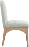 Waldorf Mint Chenille Fabric Dining Chair 377Mint-SC Meridian Furniture