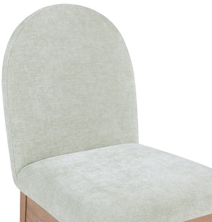 Waldorf Mint Chenille Fabric Dining Chair 377Mint-SC Meridian Furniture