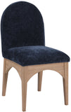 Waldorf Navy Chenille Fabric Dining Chair 377Navy-SC Meridian Furniture