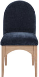 Waldorf Navy Chenille Fabric Dining Chair 377Navy-SC Meridian Furniture