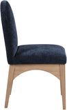Waldorf Navy Chenille Fabric Dining Chair 377Navy-SC Meridian Furniture