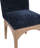 Waldorf Navy Chenille Fabric Dining Chair 377Navy-SC Meridian Furniture